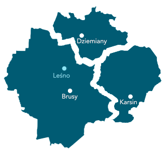 Mapa obszaru usług
